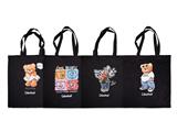 Borsa shopping in cotone Bears Colourbook