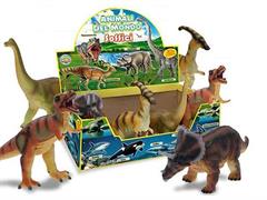 Espositore dinosauri soffici 30cm 6pz.