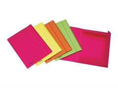 Cartella A4 3 lembi con elastico PPL - Fluo