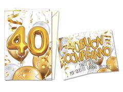 Biglietto 40 anni Pop up
