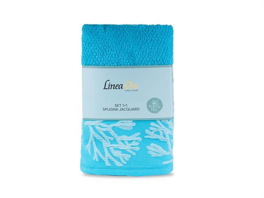 Set spugna Mediterranea 2pz - Turchese