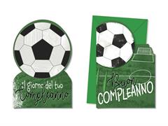 Biglietto compleanno calcio