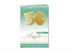 Biglietto numero 50 con applicazione palloncino