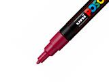Marcatore Uni Posca PC-3M Punta Fine Rosso Vino - 6 pezzi