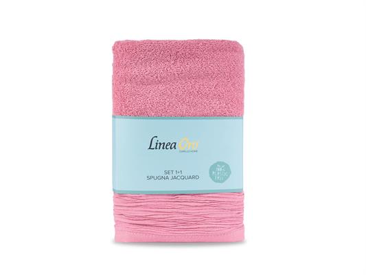 Set spugna Bruges 2pz - Rosa