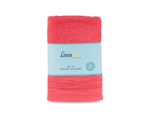 Set spugna Bruges 2pz - Rosso