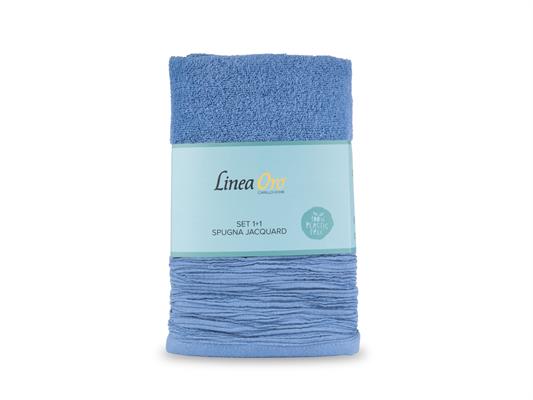 Set spugna Bruges 2pz - Azzurro