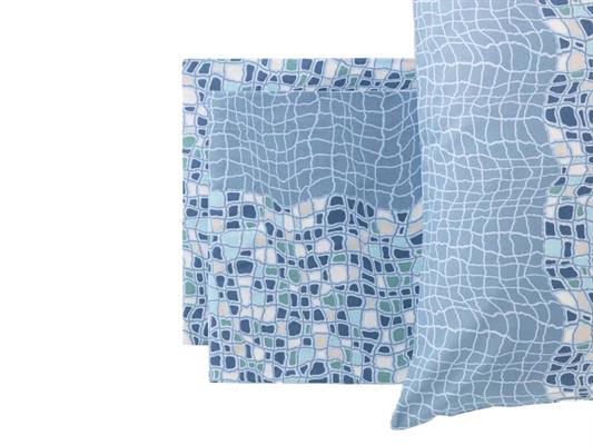 Completo letto matrimoniale Amelie - Blu