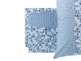 Completo letto matrimoniale Amelie - Blu
