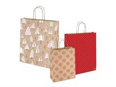 Shopper green carta riciclata 18x8x20 30pz - Assortiti