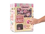 Distributore gomma da cancellare Sweet Balls Colourbook 40+40pz. ricarica