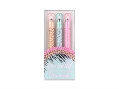 Evidenziatore Gleam Wild glitter + timbrino set da 3pz Colourbook