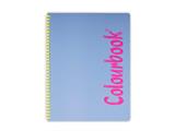 Quaderno A4 Colourbook spirale Soft 80 fogli 1R – Confezione 12 pezzi