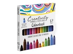 Pennarelli Creativity Colourbook 12pz