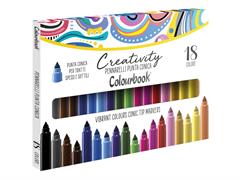 Pennarelli Creativity Colourbook 18pz