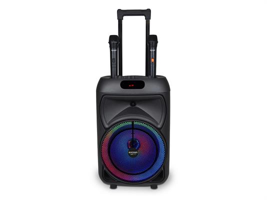 Cassa trolley luce RGB wireless 2 microfoni
