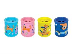 Temperino 2 fori 3D Cats e Dogs 12pz