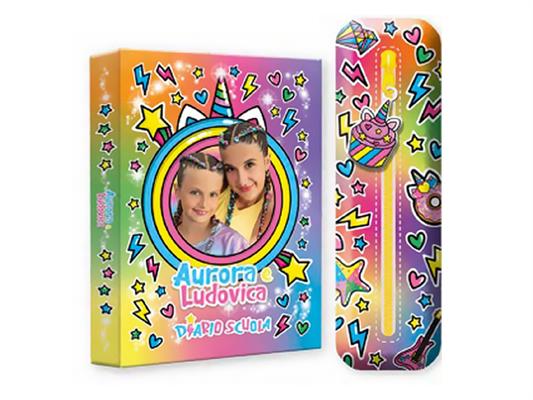 Diario scuola + astuccio Aurora e Ludovica