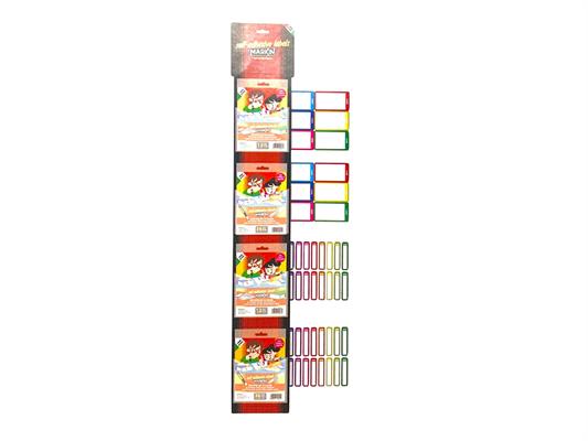 Espositore bustine etichette personalizzabili 40pz - Assortite