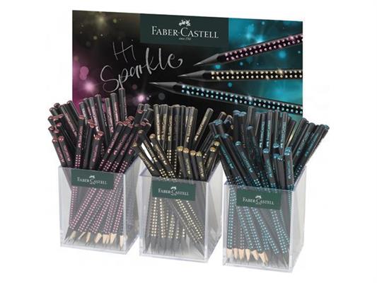 Set 3 barattoli matite Sparkle Midnight Faber-Castell 144pz