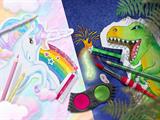 Acquerelli Connector dinosauro 12 colori Faber-Castell