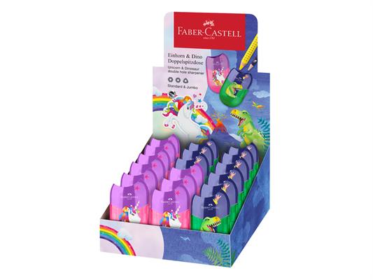 Espositore temperini dinosauro e unicorno Faber-Castell 18pz