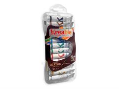 Tempera acrilica effetto opaco 12ml Kreable 12pz