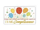 Biglietti bomboniere compleanno 100pz