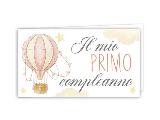 Biglietti bomboniere primo compleanno 100pz