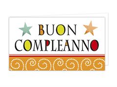 Biglietti bomboniere compleanno 100pz