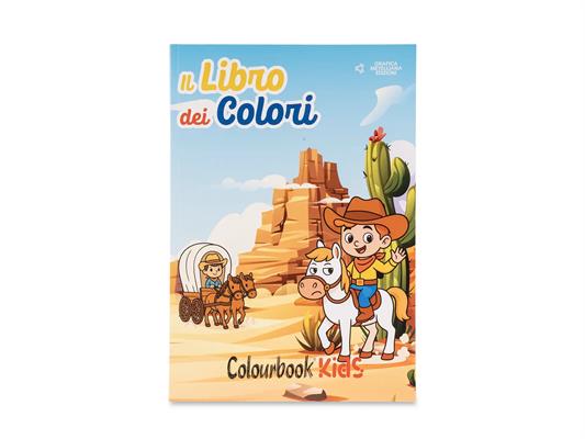 Libro dei colori 120 pagine Colourbook - Far West