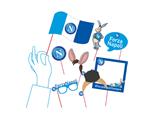 8 maxi foto booth SSC Napoli 20cm