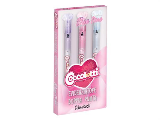 Evidenziatore Duotone Coccolotti by Colourbook 3pz