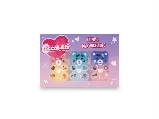 Gommine Coccolotti by Colourbook set 3pz - Love&Tell