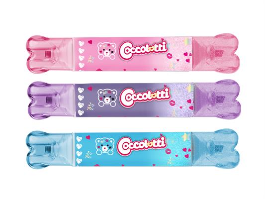 Evidenziatore glitterato con timbrino Coccolotti by Colourbook 3pz