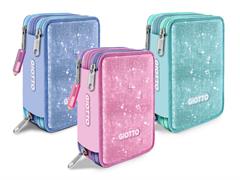 Astuccio 3 zip Giotto Super Crystal