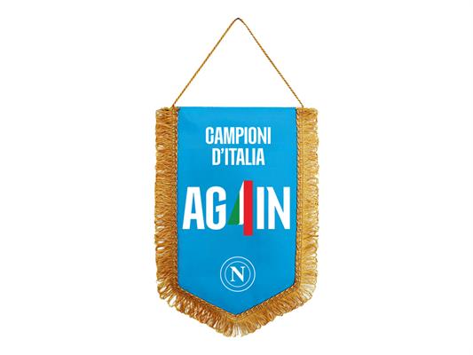 Gagliardetto pentagonale Napoli 28x20 cm