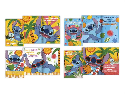 Biglietto auguri Stitch - Fantasie assortite