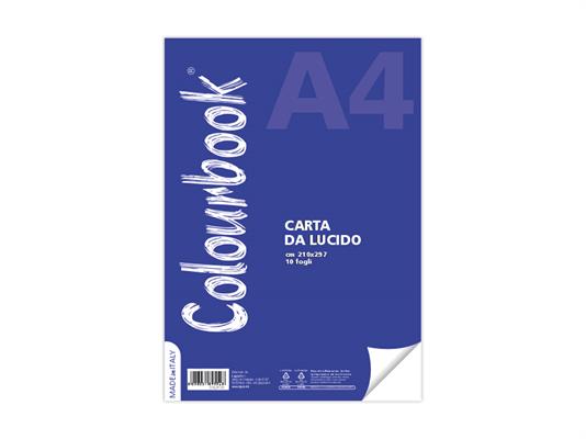Blocco A4 carta lucida 10 fogli Colourbook