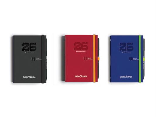 Kit agende giornaliere Smemoranda 12,5x17,6 12 mesi 6pz - Assortite
