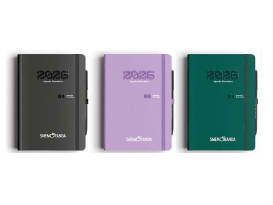 Kit agende giornaliere Smemoranda 14,8x21 12 mesi 6pz - Assortite