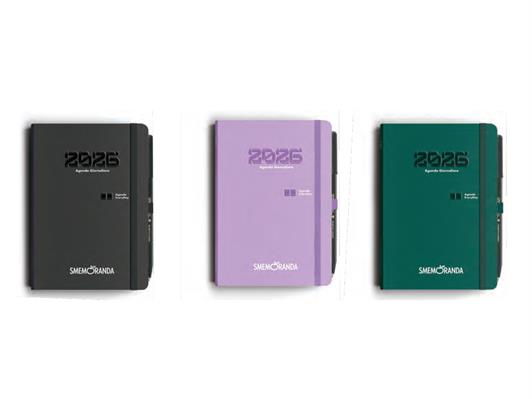 Kit agende giornaliere Smemoranda 12,5x17,6 12 mesi 6pz - Assortite