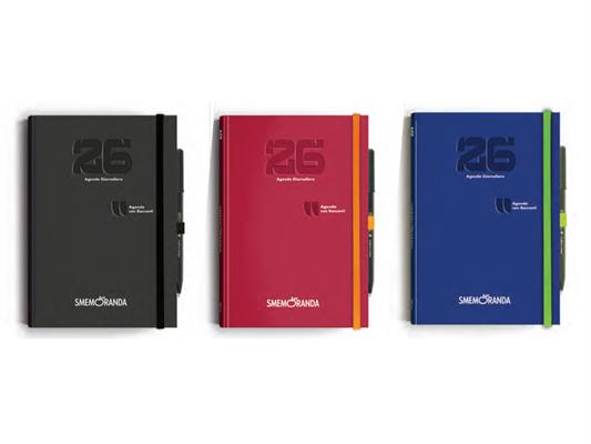 Kit agende giornaliere Smemoranda 14,8x21 12 mesi 6pz - Assortite