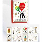 Biglietto 18 Anni con Palloncini – Blue World Paper