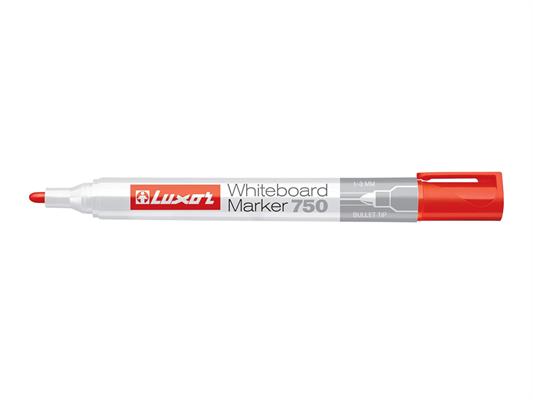 Marker per lavagna N-750 Luxor punta tonda - Rosso