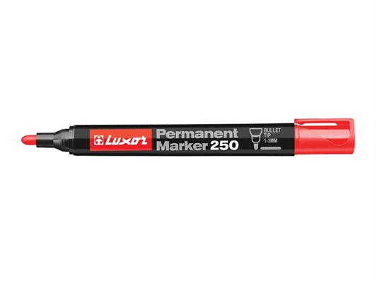 Marker permanente N-250 Luxor punta tonda - Rosso
