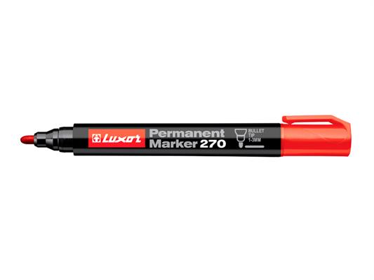 Marker permanente N-270 Luxor punta tonda - Rosso