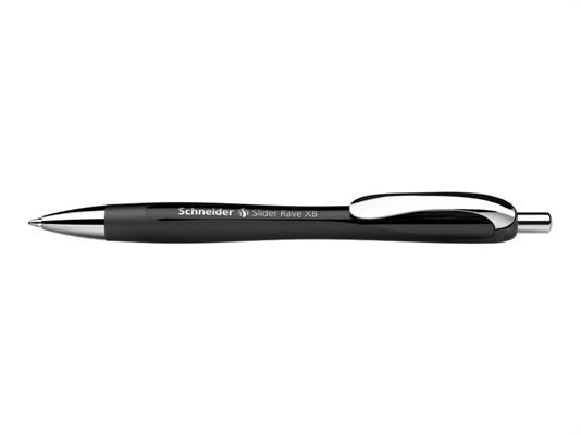 Penna a Sfera Schneider Slider Rave XB – Fusto Nero – Inchiostro Nero