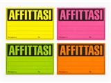 Cartello “Affittasi” Fluorescente Colourbook – 25 Pezzi Assortiti