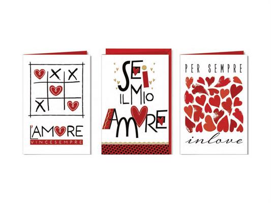 Biglietto Love Nero e Oro – 2 Soggetti